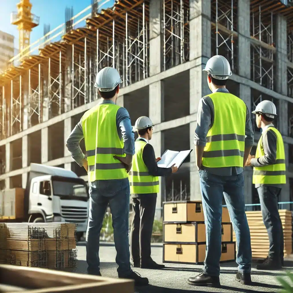 צוות SkyBuild בעבודה של בנייה ושיפוצים